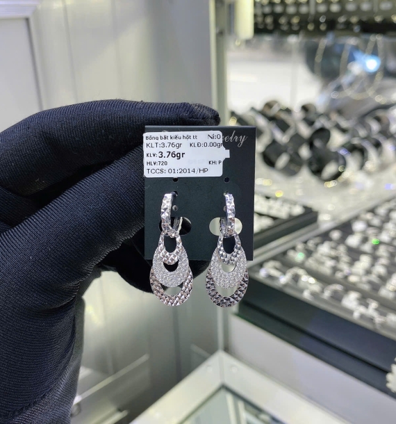 Bông Tai Bạch Kim VT750 VT2