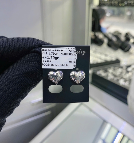 Bông Tai Bạch Kim VT750 VT32