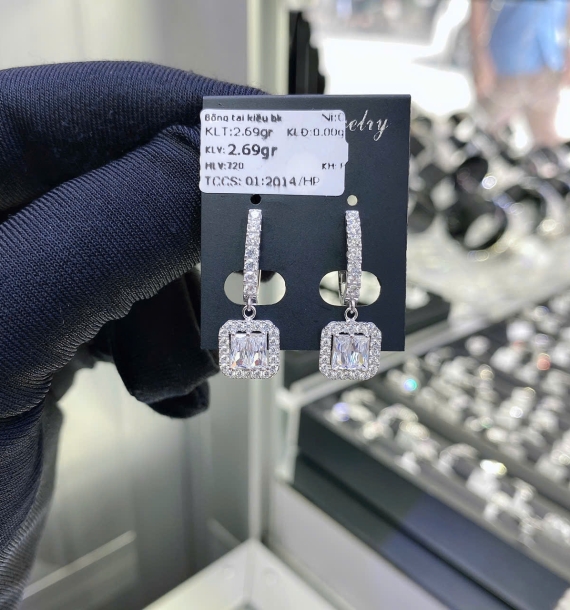 Bông Tai Bạch Kim VT750 VT51