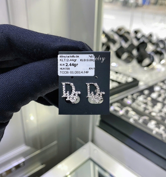 Bông Tai Bạch Kim VT750 VT6