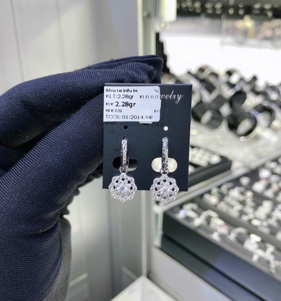 Bông Tai Bạch Kim VT750 VT69