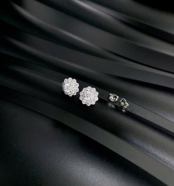 Bông Tai Vàng Trắng VT416 VT19