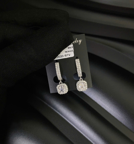 Bông Tai Vàng Trắng VT416 VT24