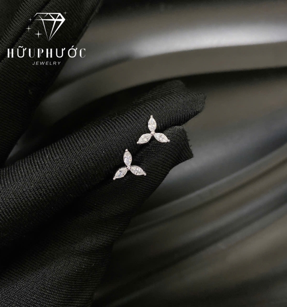 Bông Tai Vàng Trắng VT416 VT43