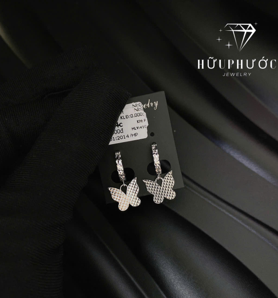 Bông Tai Vàng Trắng VT416 VT8