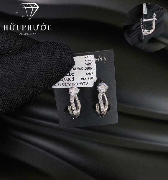 Bông Tai Vàng Trắng VT416 VT91