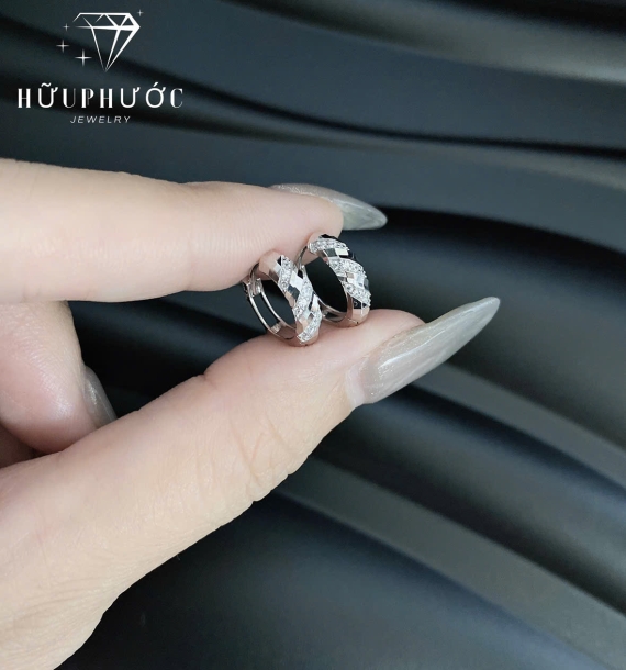 Bông Tai Vàng Trắng VT416 VT96