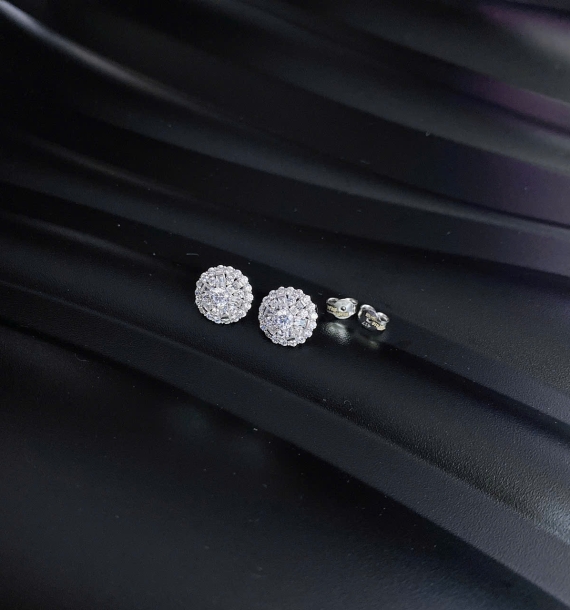 Bông Tai Vàng Trắng VT416 VT15