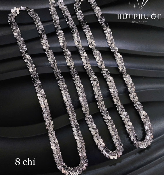 Dây Chuyền Vàng Trắng VT416 VT12