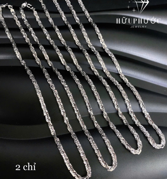 Dây Chuyền Vàng Trắng VT416 VT20