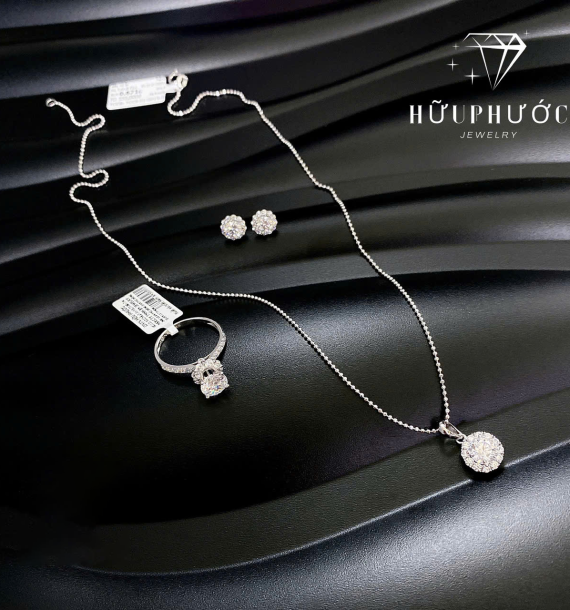 Dây Chuyền Vàng Trắng VT416 VT89