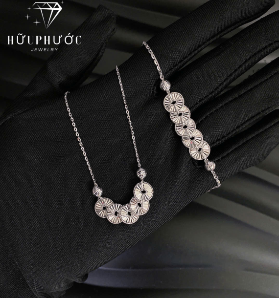 Dây Chuyền Vàng Trắng VT416 VT54