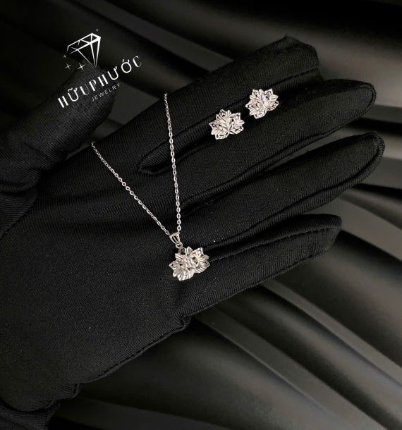 Dây Chuyền Vàng Trắng VT416 VT38