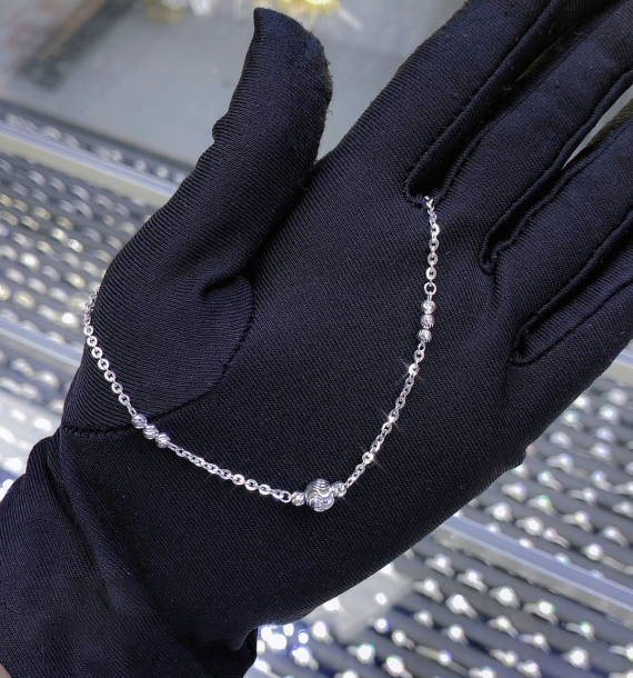 Lắc Chân Vàng Trắng 416 VT16