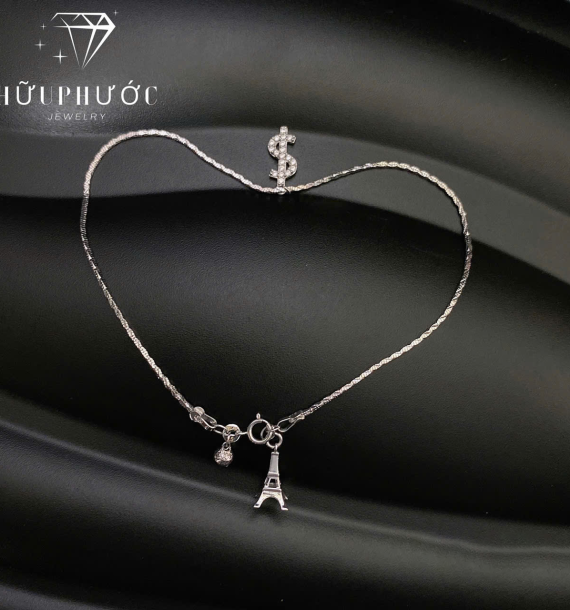 Lắc Chân Vàng Trắng 416 VT8