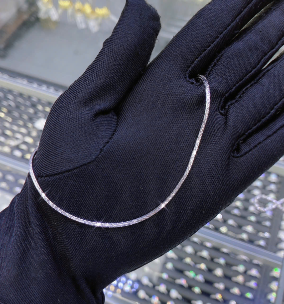 Lắc Chân Vàng Trắng 416 VT11