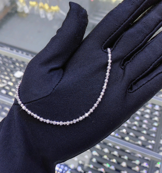 Lắc Chân Vàng Trắng 416 VT12