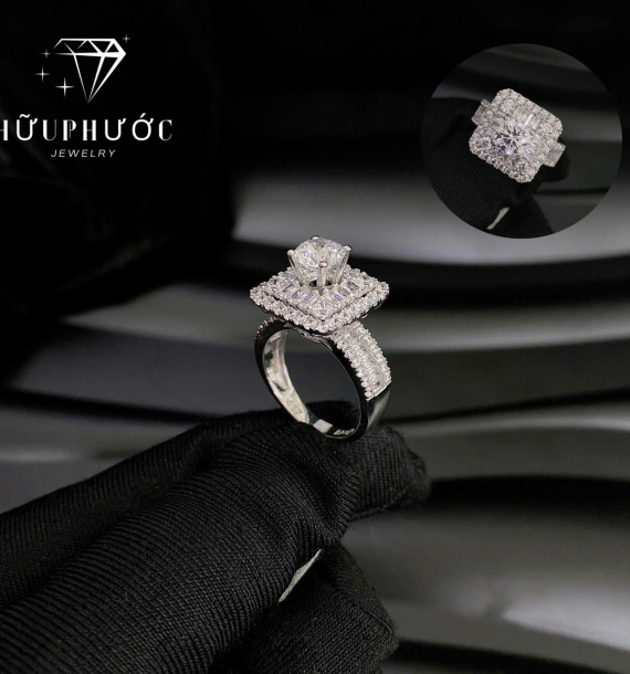 Nhẫn Nữ Vàng Trắng VT416 VT60