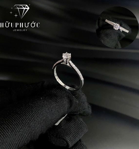 Nhẫn Nữ Vàng Trắng VT416 VT66