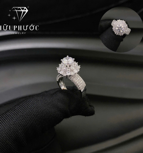 Nhẫn Nữ Vàng Trắng VT416 VT46