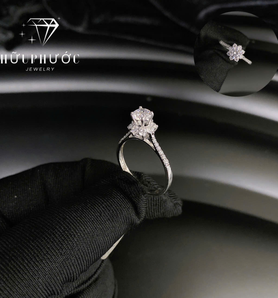 Nhẫn Nữ Vàng Trắng VT416 VT72