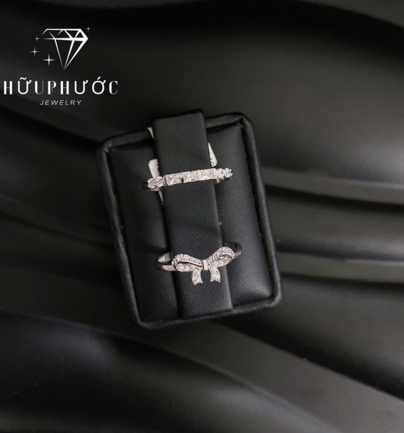 Nhẫn Nữ Vàng Trắng VT416 VT85