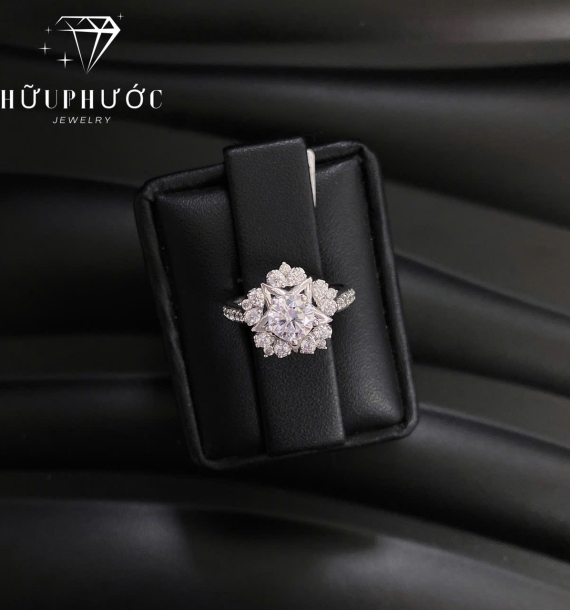 Nhẫn Nữ Vàng Trắng VT416 VT38